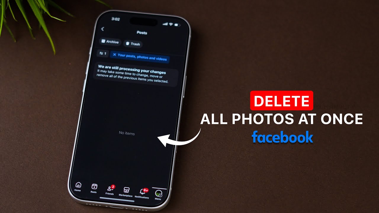 Как удалить все фотографии из Facebook сразу?