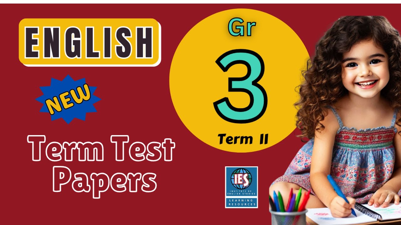 Grade 3 Term Test Paper | 2nd Term | English | 2019