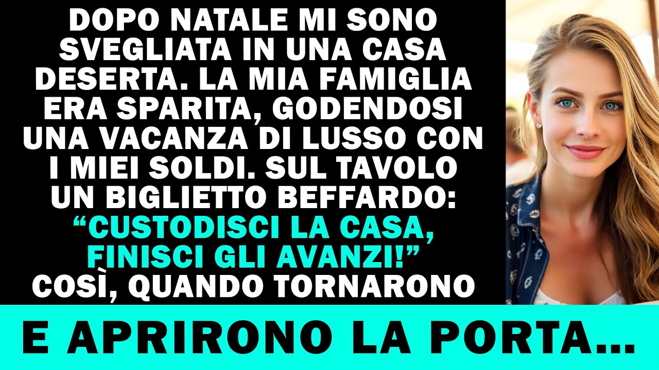 Dopo Natale mi svegliai sola: la famiglia volò in vacanza segreta...