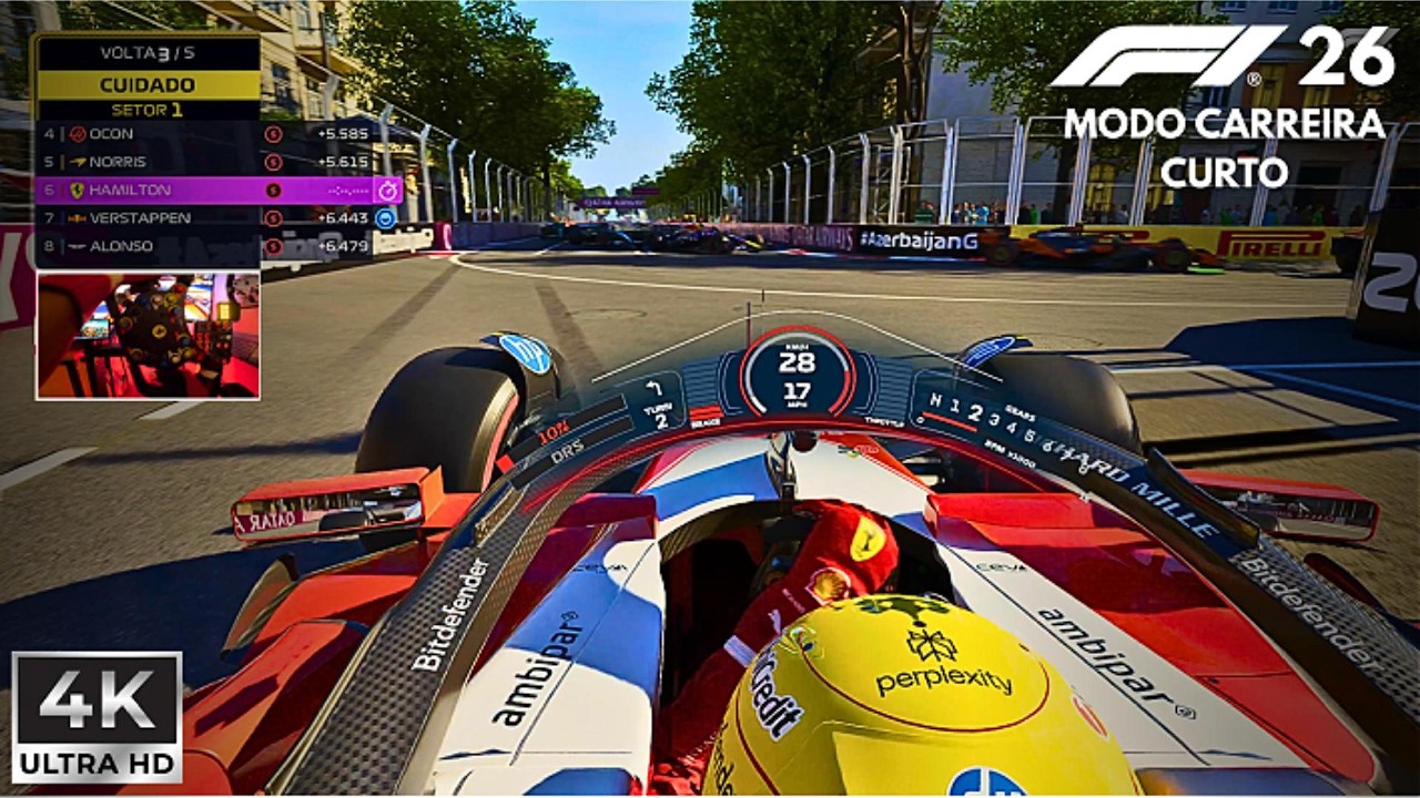 F1 26 MOD Carreira de Lewis Hamilton Ultra Realista 4K | Corrida 17 | PXN V12 Lite + Simjack UT