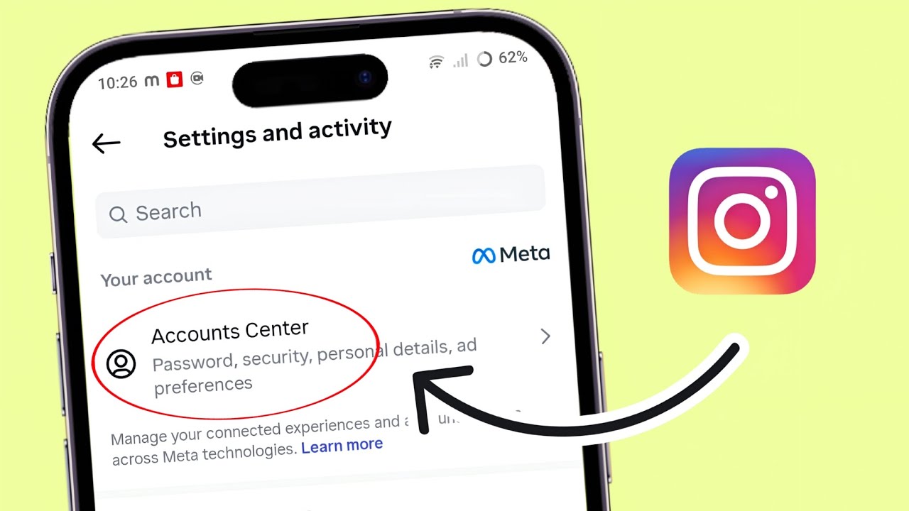 Instagram Account Center Settings in Android Phone | Instagram Account Center Explained