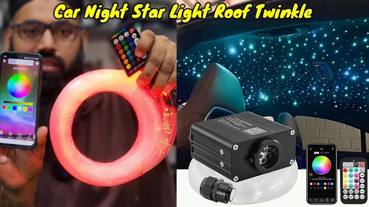 Car Night Star Light Roof Twinkle Bluetooth APP & Mobile Control Music Mode Fiber Optic Lights