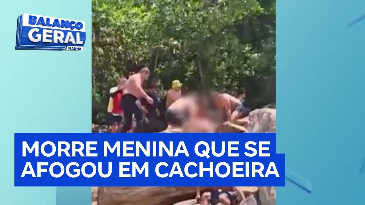 Morre menina de 9 anos que se afogou em cachoeira em Goiás