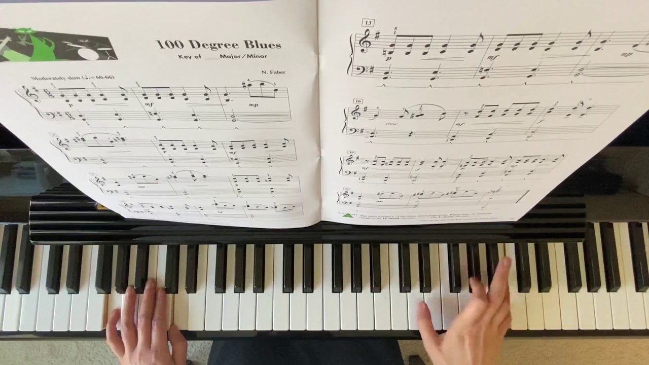 100 Degree Blues&rdquo; Piano Adventure Performance Book Level 3B
