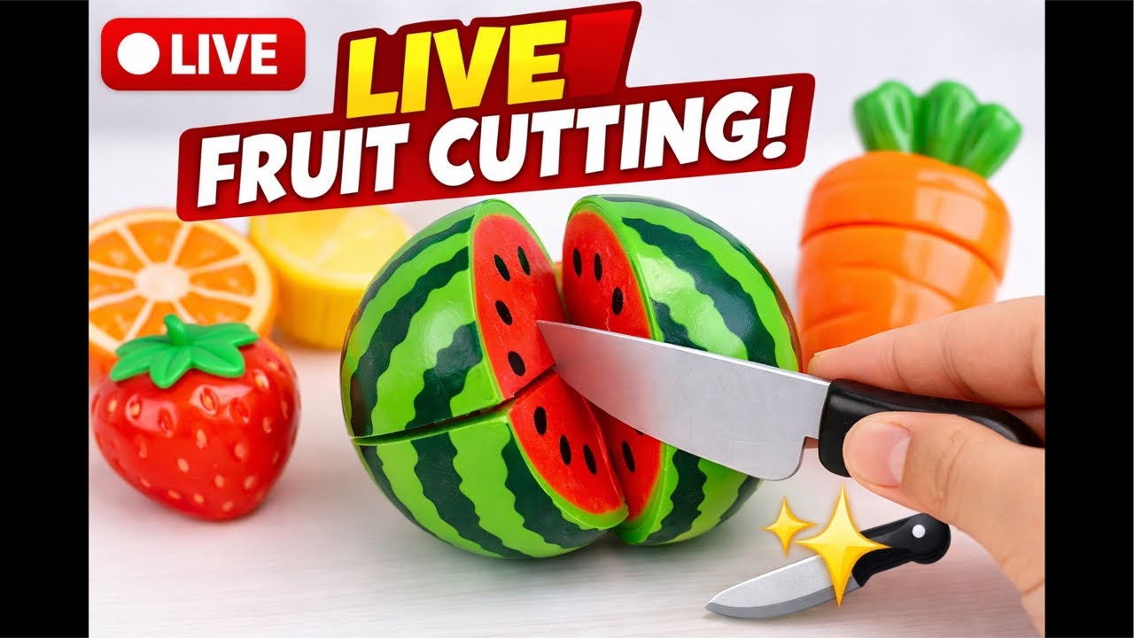 LIVE 🔴 Satisfying ASMR Fruit & Vegetable Cutting🍎 🍉🥕