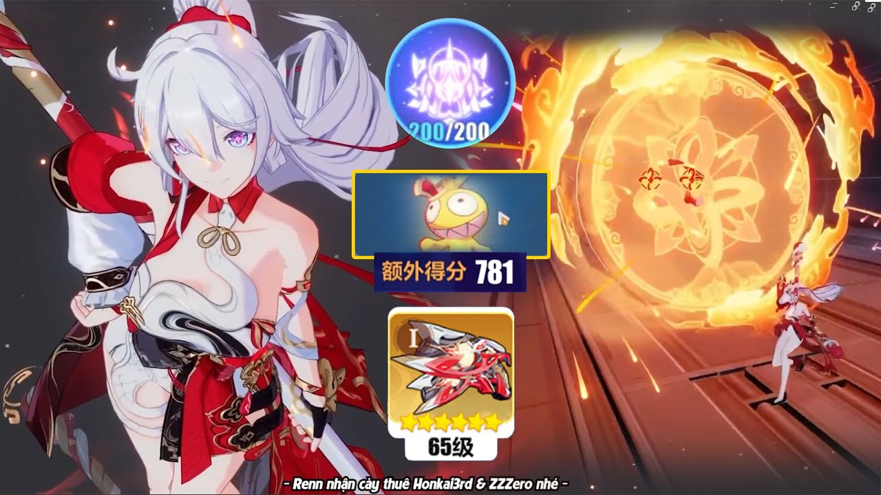 Honkai 8.1: Kiana Ba-Dum Fiery Wishing Star Gameplay Showcase | Abyss Rl EX (Homu Pts 781 D515)