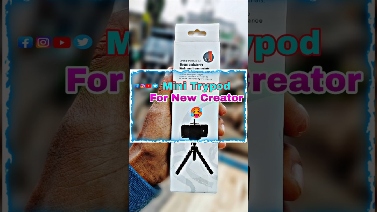 Best Mini Tripod 💀 Unboxing Mini Tripod From Deodap 🥵 #minitripod #tripod #cooking #creator #explore