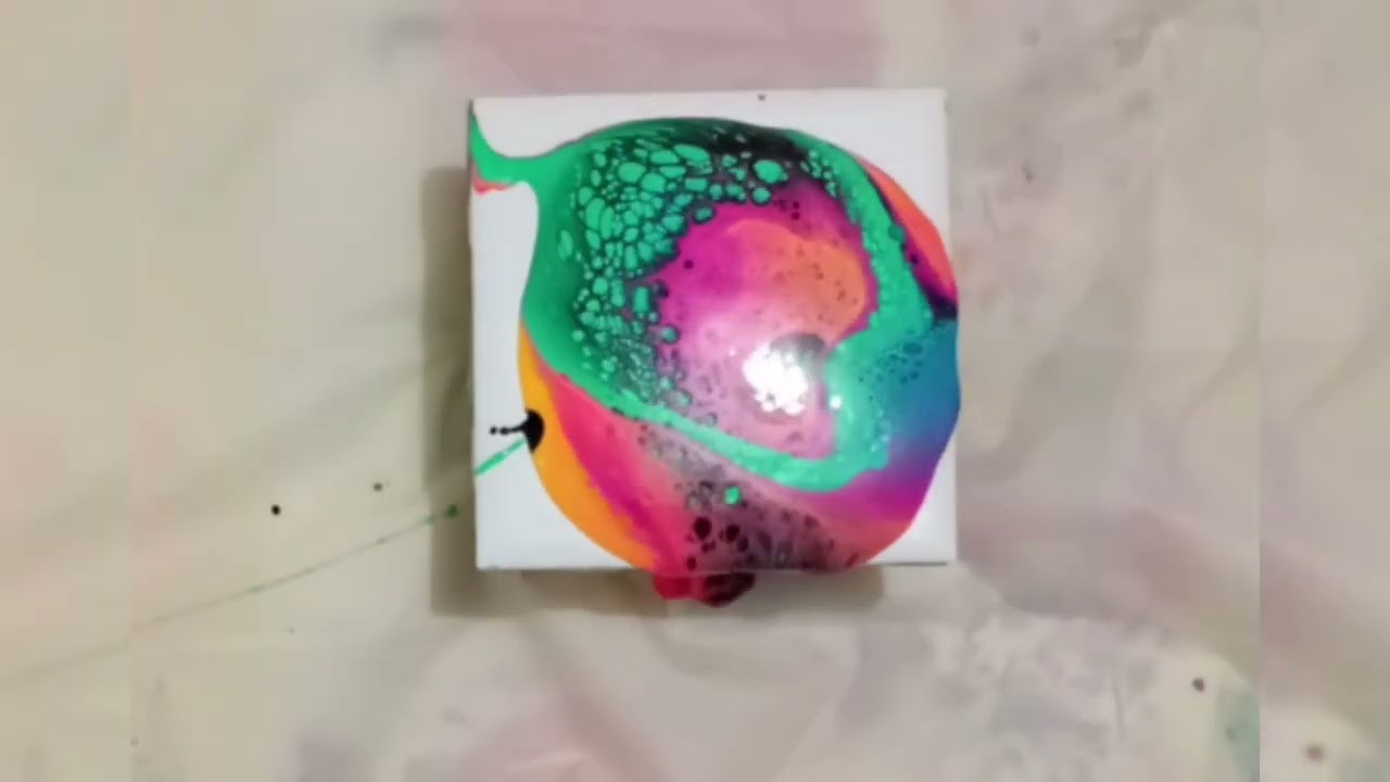 Acrylic Fluid Paint #acrylicpaint #fluidartist #artist 
