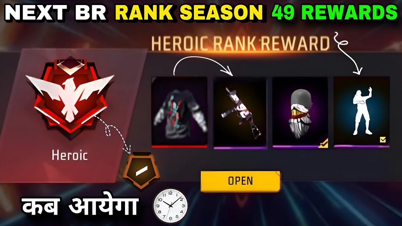 Next BR Rank Season 49 Rewards 🤯 | New Rank Season 2026 Free Rewards | Free Fire New Event