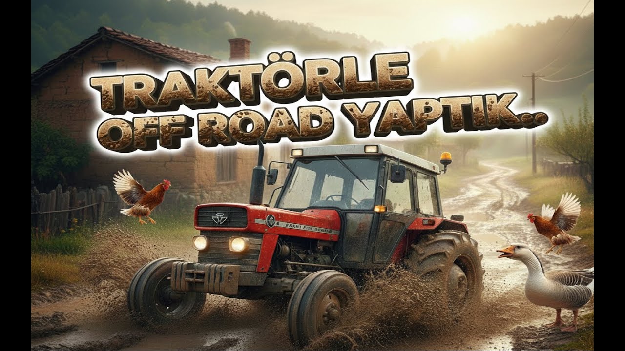 TRAKTÖRLE OFF ROAD DENEYİMİ - TAVUKLARA POPCORN YAPTIK