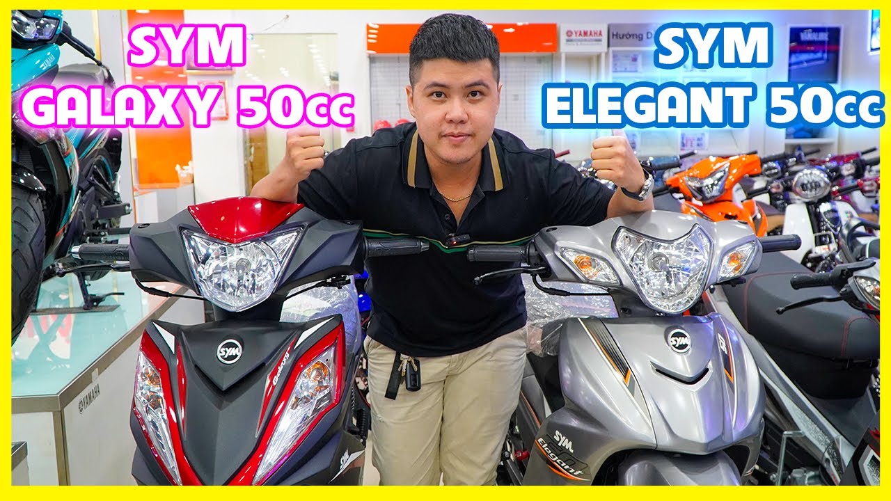 Về Hàng Xe Số 50cc cho học sinh SYM Galaxy & Sym Elegant | CUA Vlog61