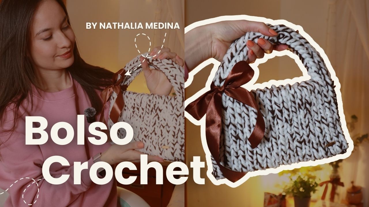 Tu primer bolso tejido a crochet - Tutorial fácil / paso a paso