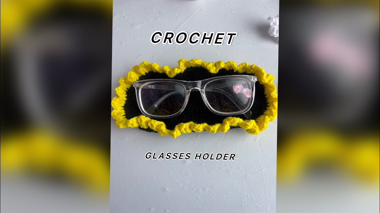 How to crochet 🧶 a Glasses 👓 Holder for Beginners / Easy and cute 🥰 crochet glasses holder 