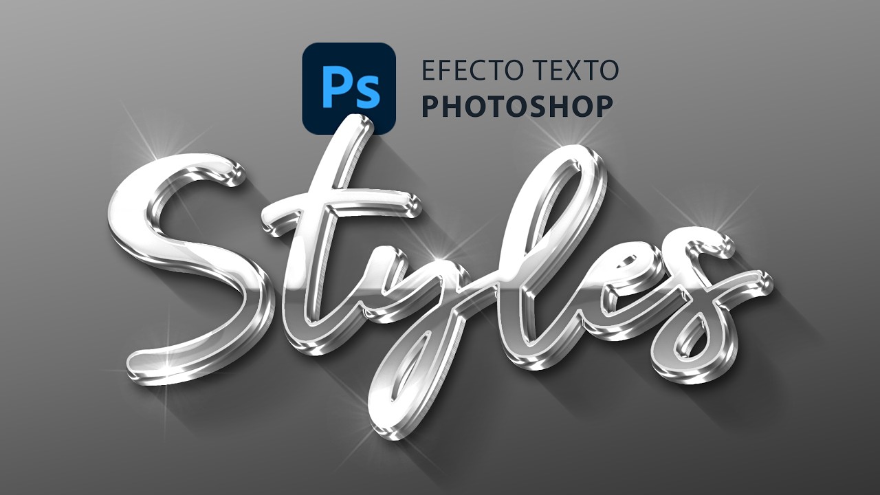 Efecto de texto 3D en Photoshop