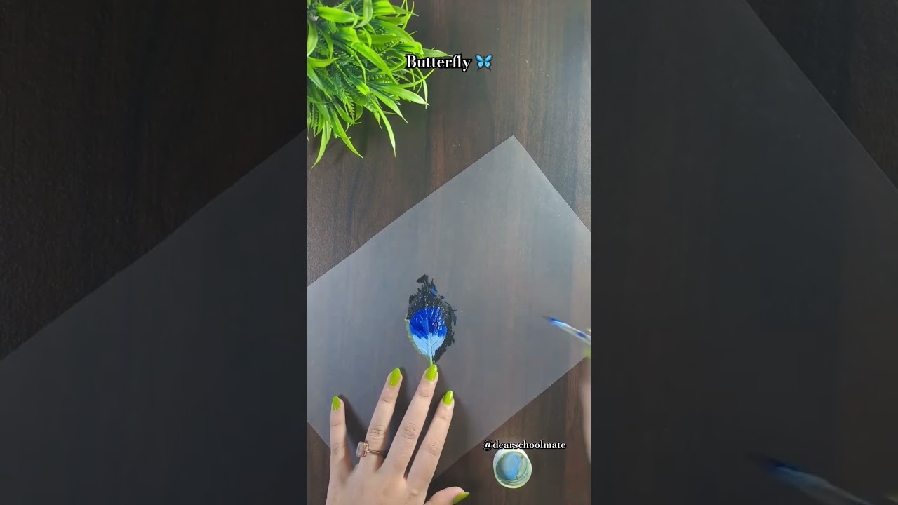 Easy Leaf Printing butterfly #LeafPrinting #ButterflyCraft #DIYArt  #NatureCraft #ArtFromLeaves