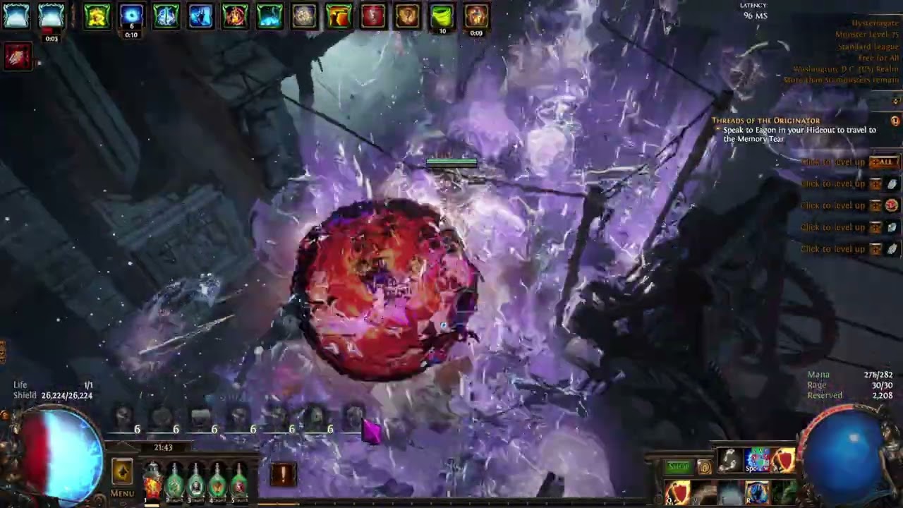 Simulacrum Wave (13-15) With Kinetic Blast - Int Stacker POE 3.27 STD