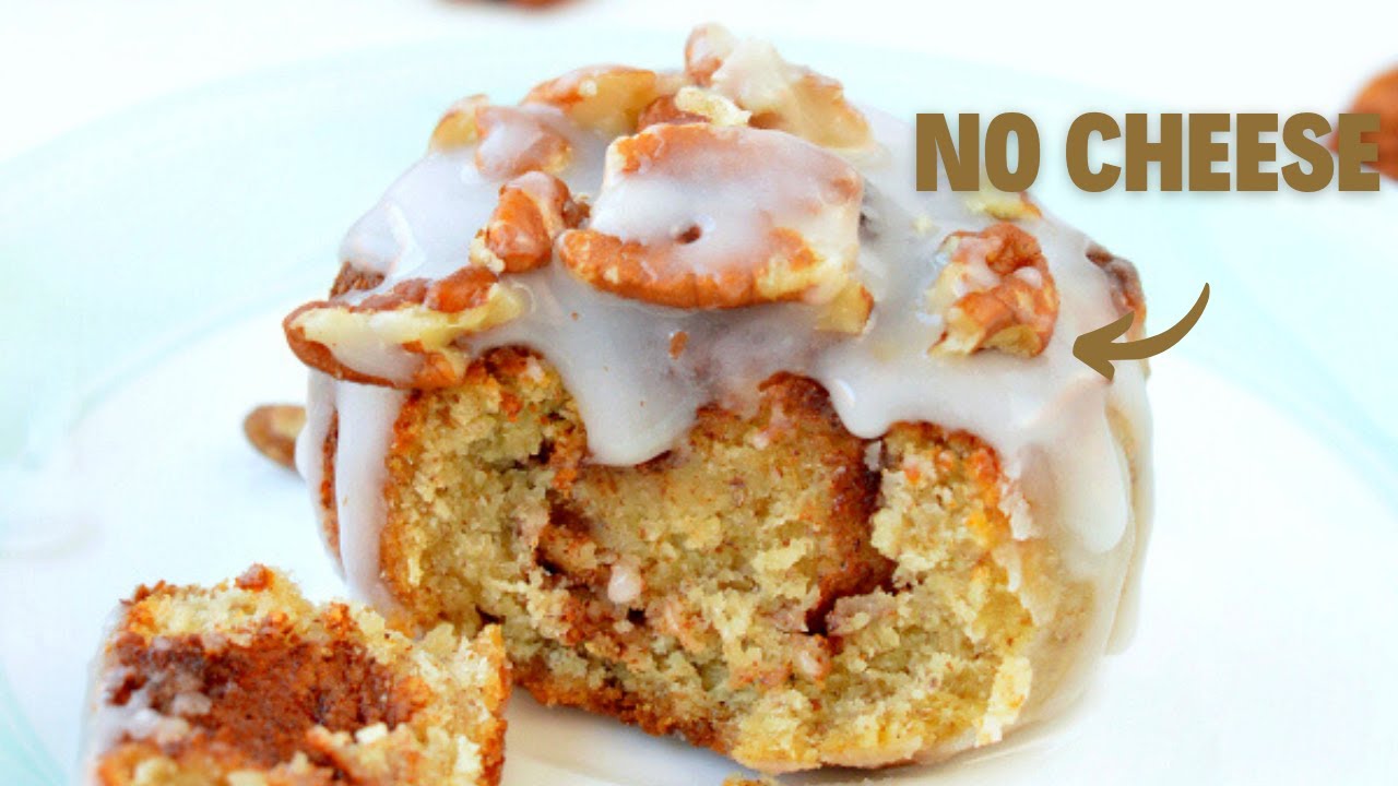 ALMOND FLOUR CINNAMON ROLLS | These Keto Low-Carb Cinnamon Rolls have NO Cheese!