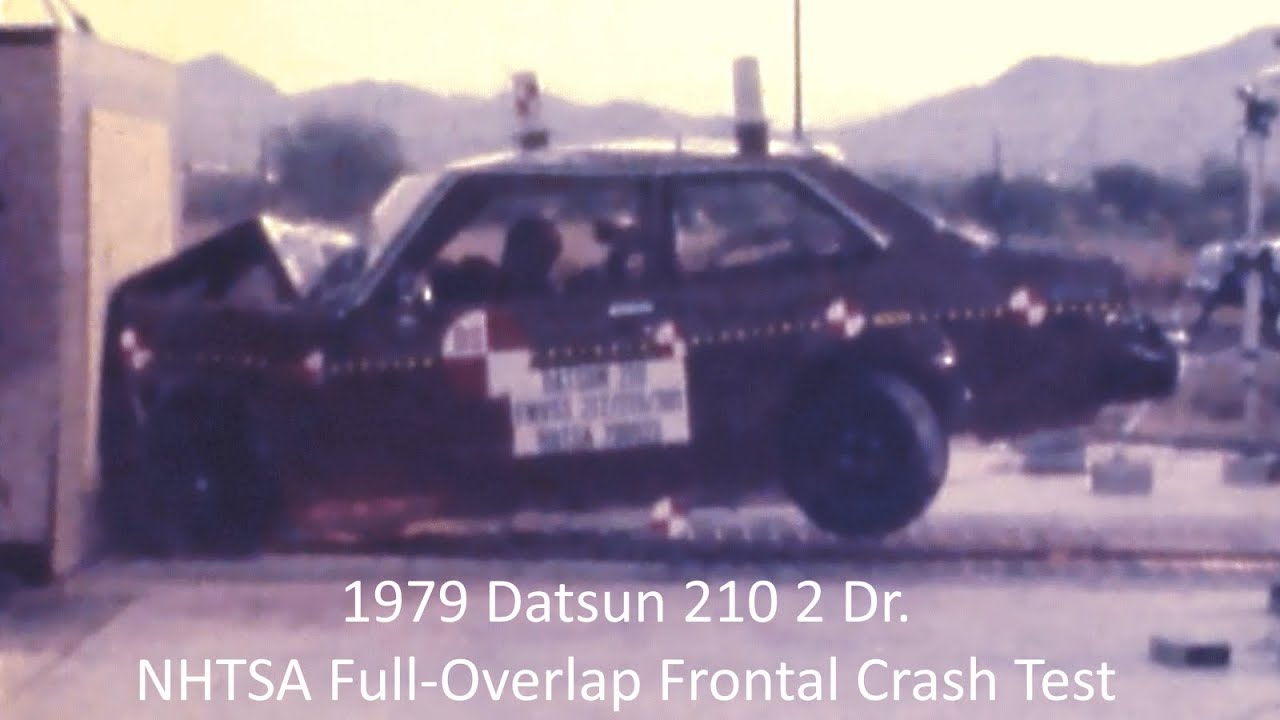 1979-1982 Datsun 210 2 Dr. NHTSA Full-Overlap Frontal Crash Test