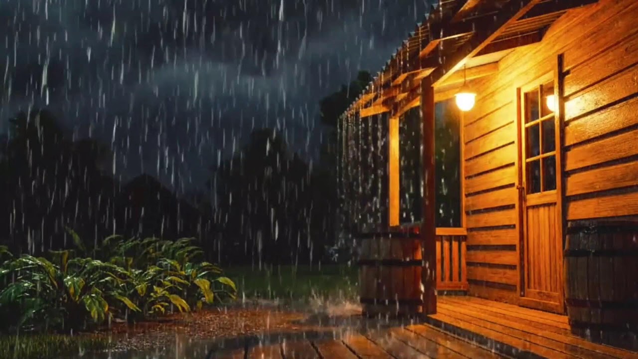 Dark Night Rain & Thunder Ambience | 24/7 Live Sleep Sounds | HEAVY RAIN | RAIN SOUND FOR SLEEP