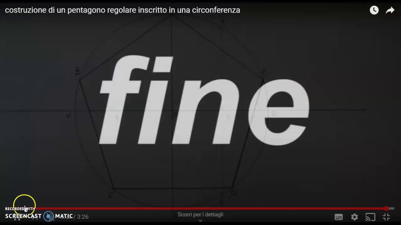 PENTAGONO data la circonferenza