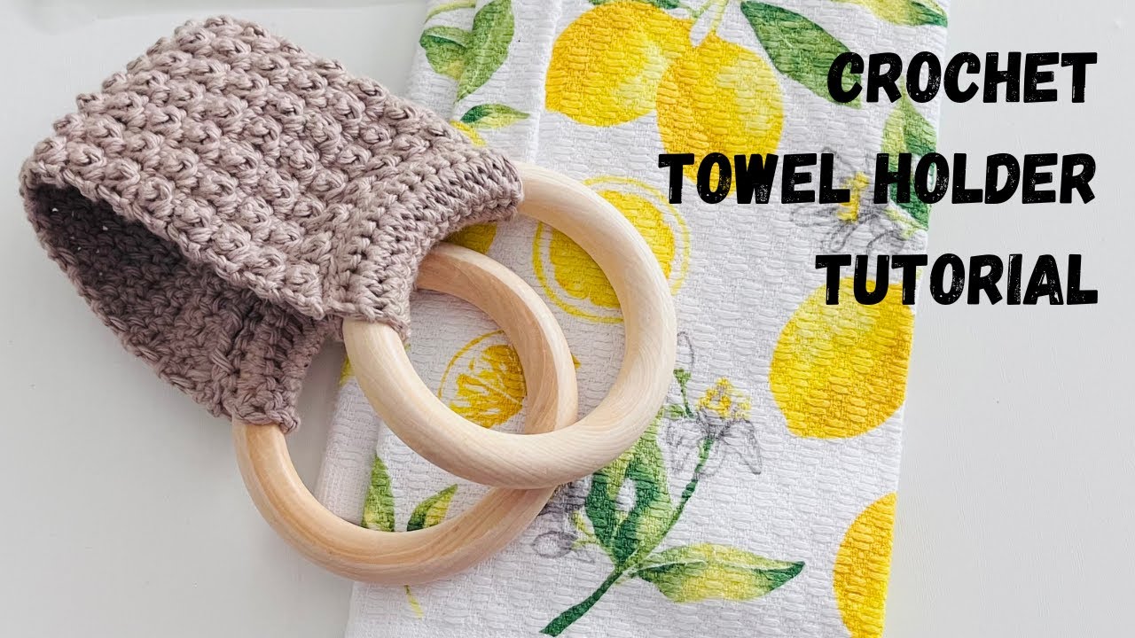 Easy Crochet Towel Holder Tutorial 🧶 Kitchen Decor & Quick Gift for Beginners