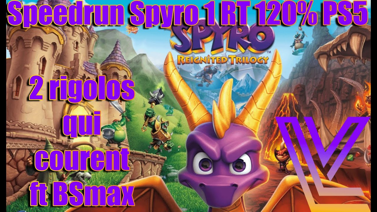 2 rigolos qui courent ! Speedrun Spyro 1 RT 120% PS5 ft @Analog33k