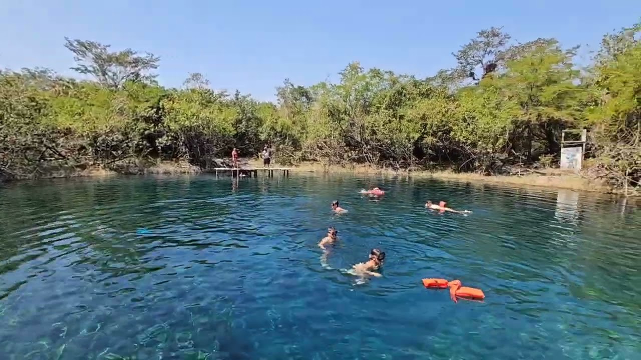 Exploring Crater Azul, Sayaxche, Guatemala