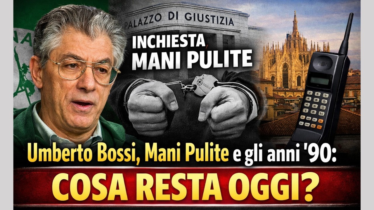 Umberto Bossi, Mani pulite  gli anni '90.