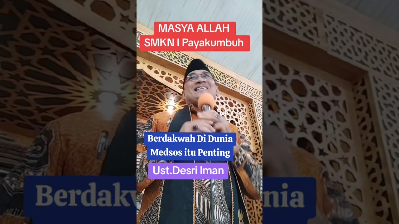 AYO DAKWAH DI MEDSOS. UST.DESRI IMAM MUDO 