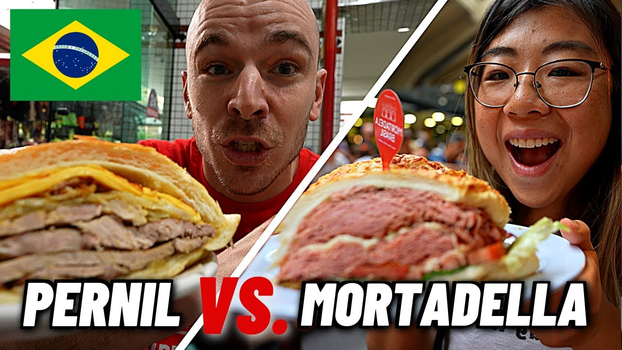 Searching for the BEST SANDWICH in São Paulo! 🇧🇷 PERNIL vs. MORTADELLA sandwich battle!