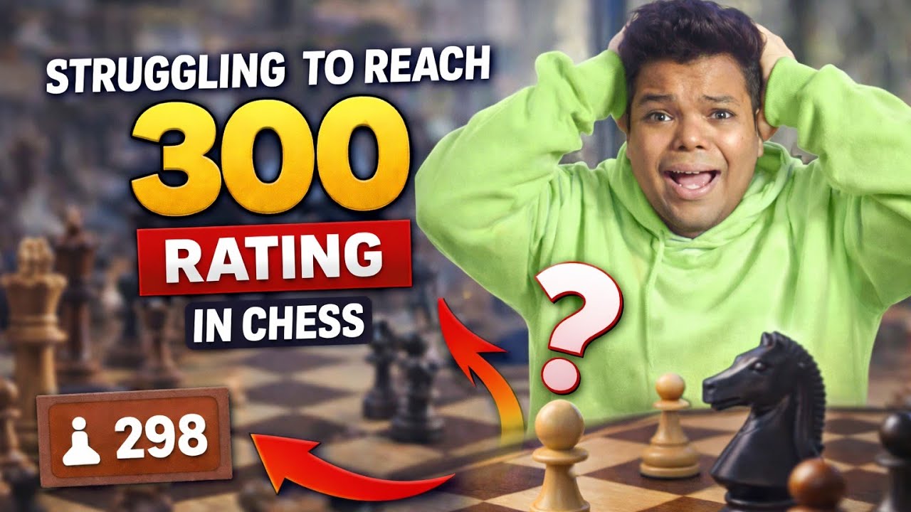 Kyu nhi pohoch pa rha 300 rating 😭 ! Chess stream 😀 fun 