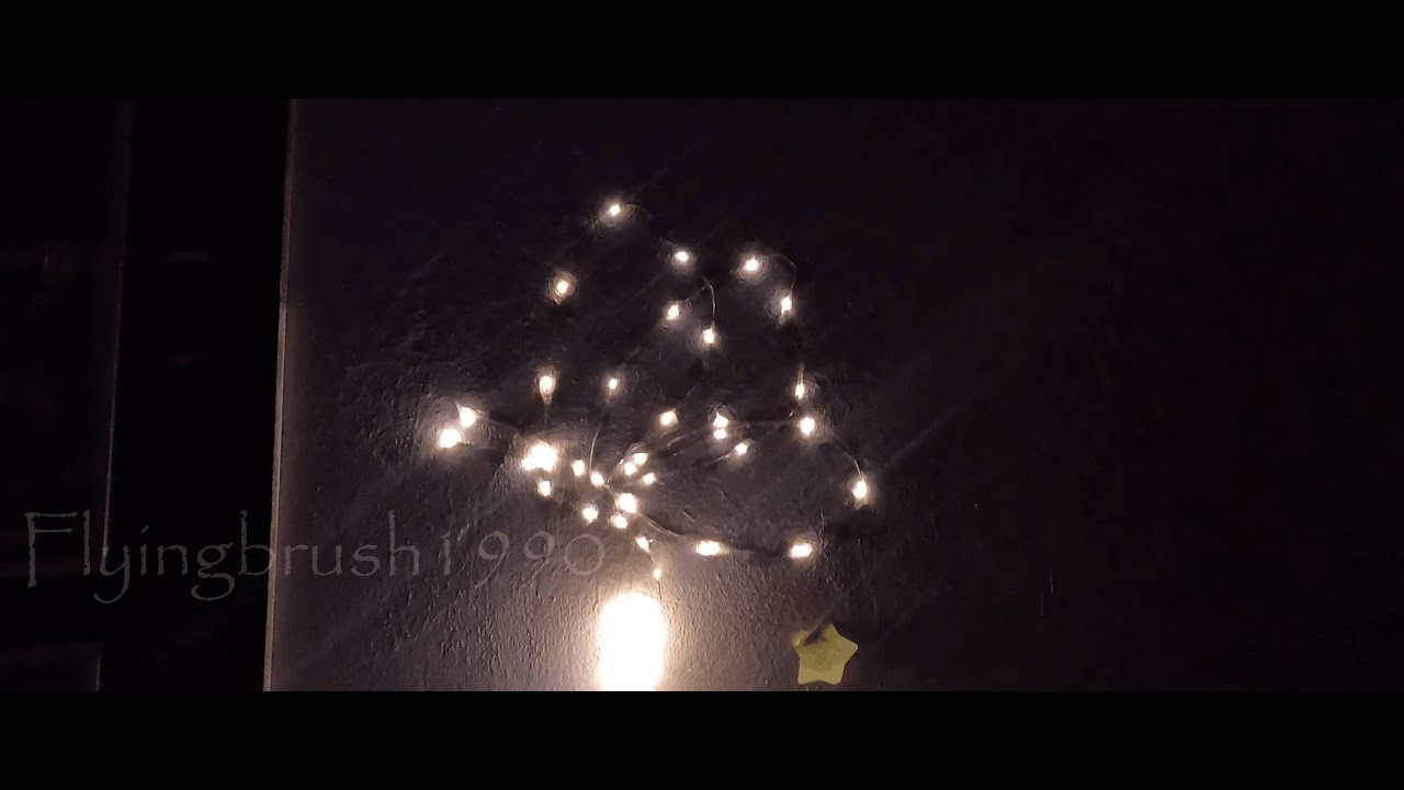 Making A Butterfly  with LED string rice Lights #creation