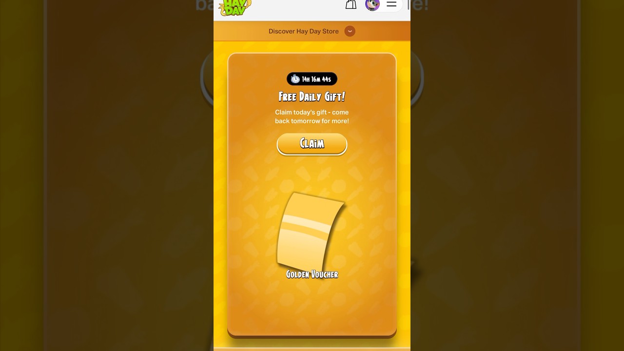 Daily Free Gift in Supercell Store! #hayday