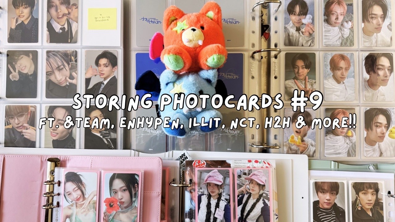 storing photocards #9 ☆ &team, enhypen, illit, nct, ateez, hearts2hearts + more!!