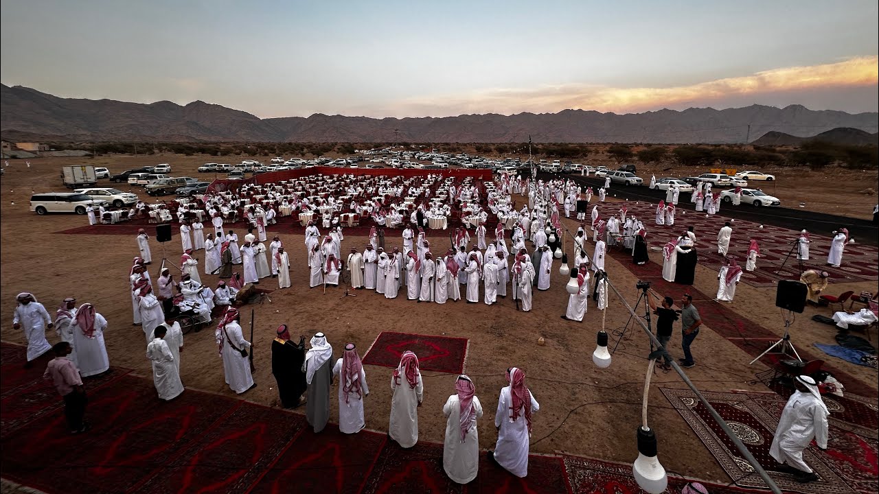 كامل حفل زفاف هشام بن فهد بن عبدالله بن عباس بن عساف بن جزاء الاحمدي الحربي