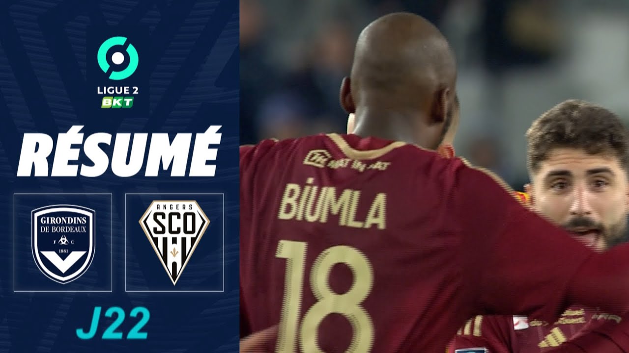 FC GIRONDINS DE BORDEAUX - ANGERS SCO (1 - 0) - Résumé - (GdB - SCO) / 2023-2024