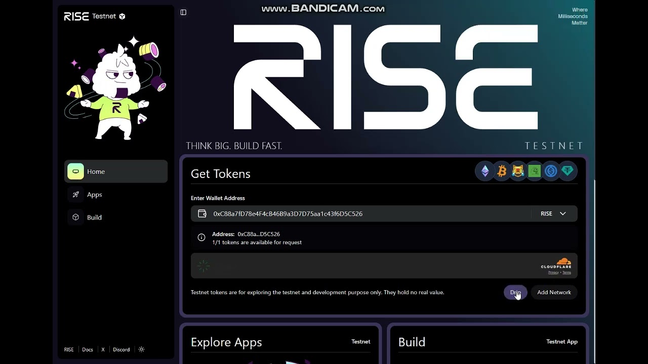 DRIP TOKEN RISE TESTNET TO WALLET METAMASK
