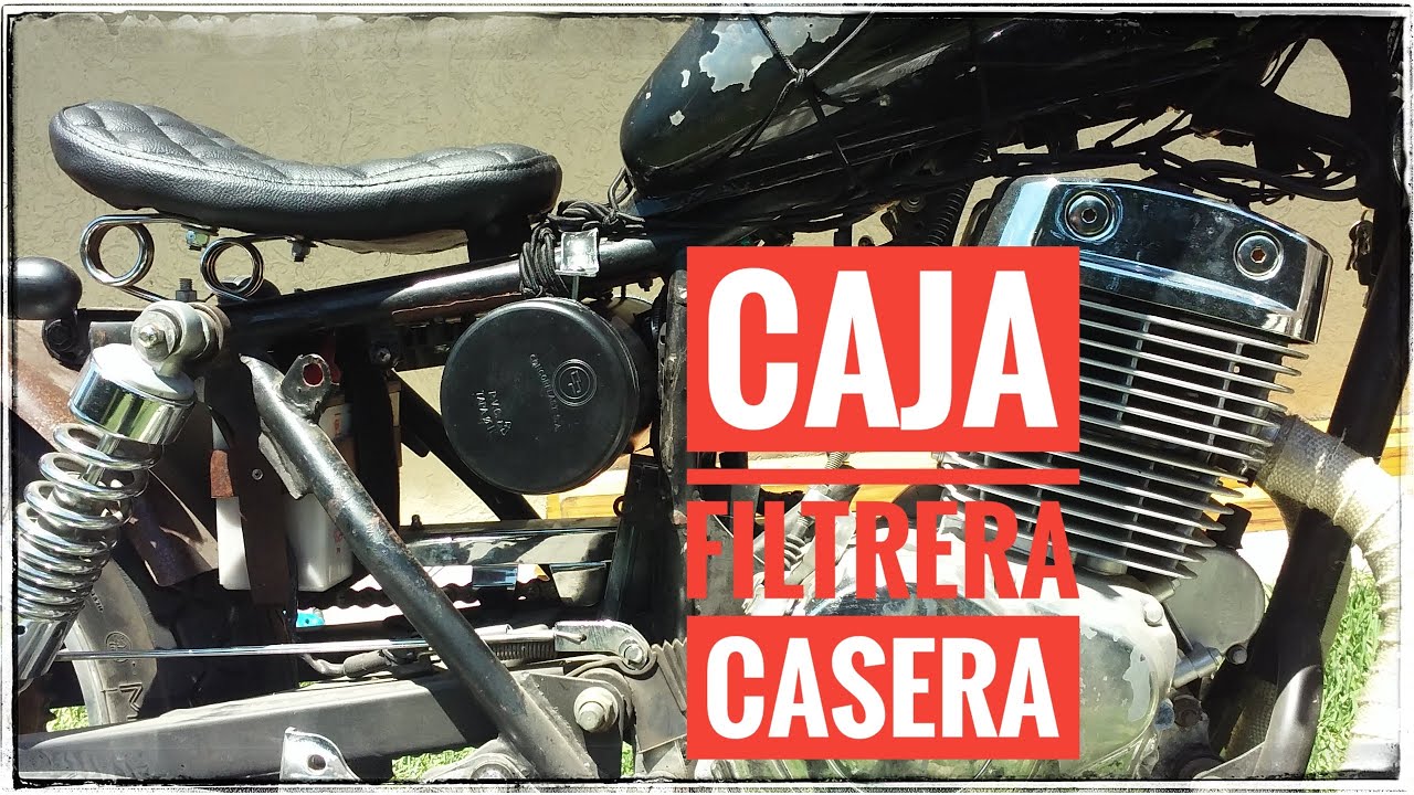 Caja Filtrera Casera para Moto Custom