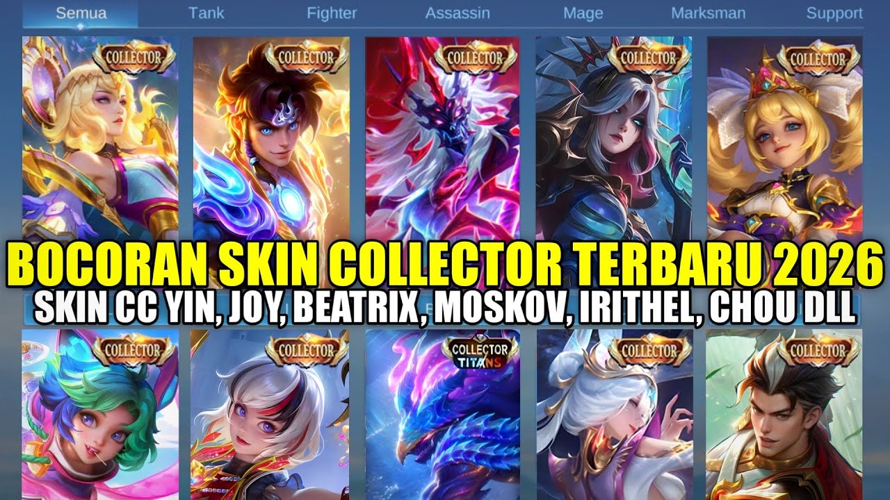 LEAKED: ALL COLLECTOR SKINS COMING IN 2026! MOSKOV, JOY, CHOU, BEATRIX, ZHUXIN COLLECTOR SKINS