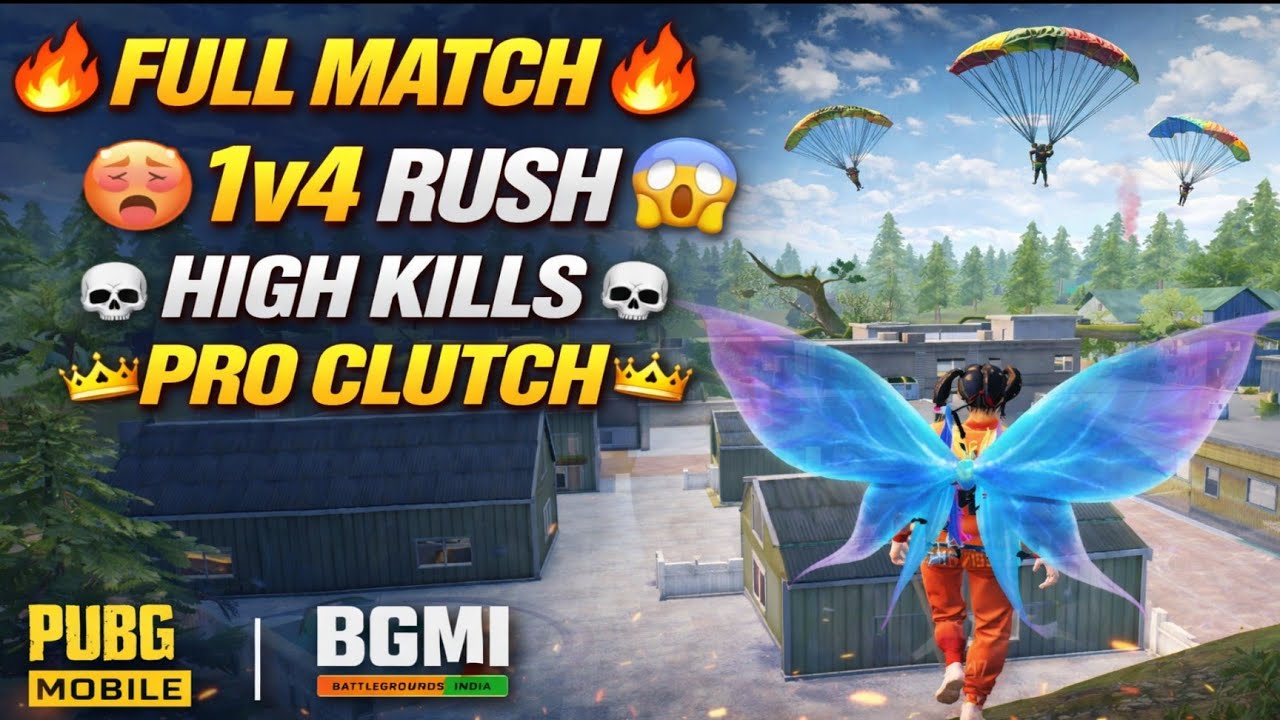 1v4 🥵 Super Aggressive Rush Gameplay 🔥 | PUBG Mobile BGMI Full Match Pro Clutch 😱