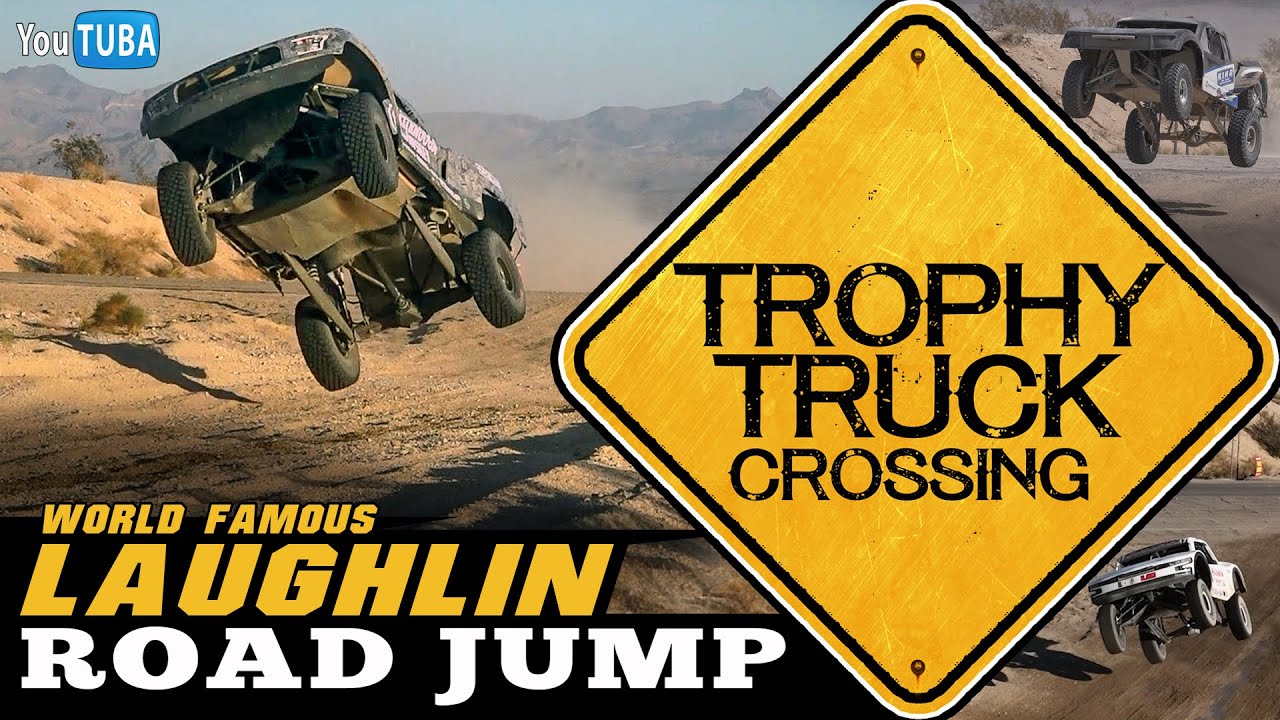 Trophy Truck Crossing || Laughlin Road Jump