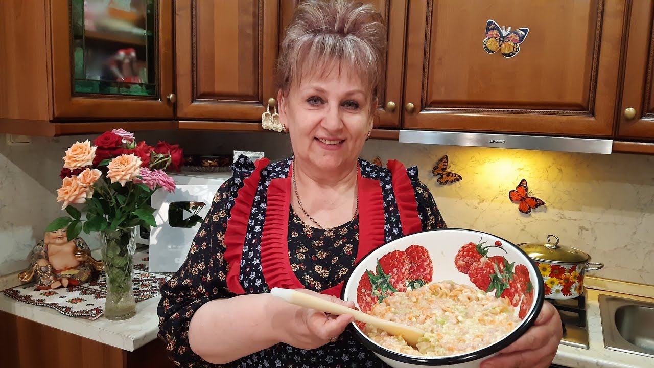 Смешайте капусту, куриное филе и манку! Целая гора 