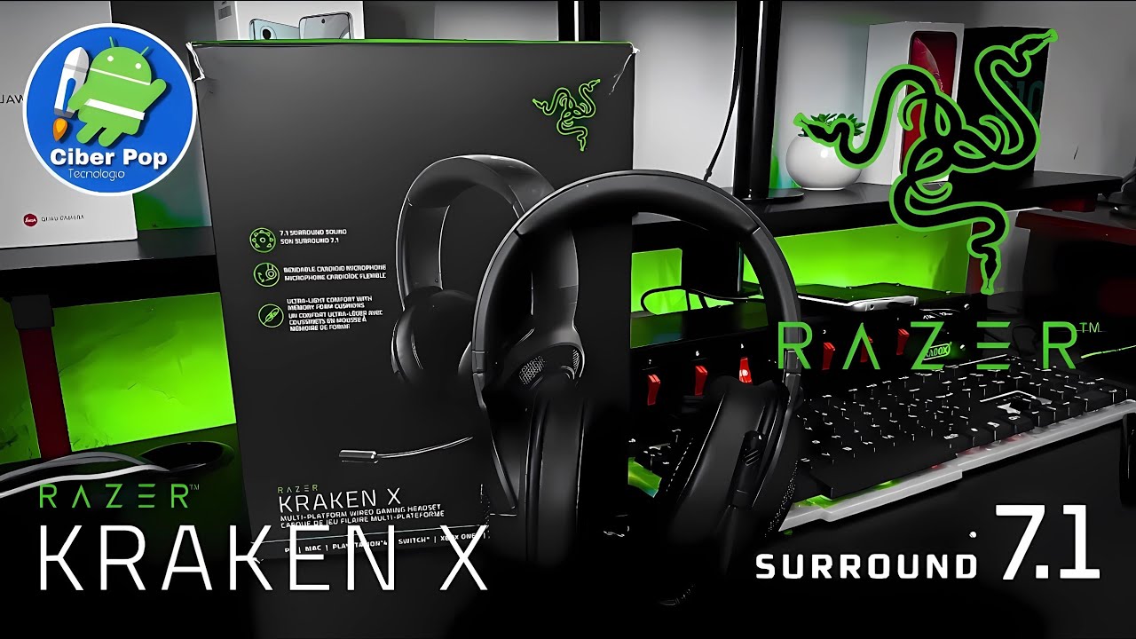 Игровые наушники RAZER KRAKEN X: распаковка и цена