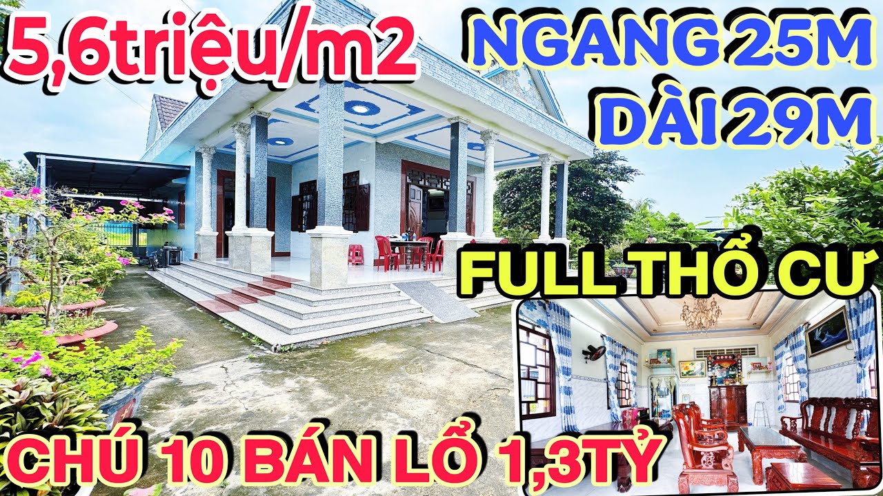 🔥🔥Chú Mười Bán Lổ 1.3 Tỷ. Nhà Vườn ngang 25m dài 29m || SHR. Rẻ Nhất Thị Trường BĐS Bình Chánh 2024.