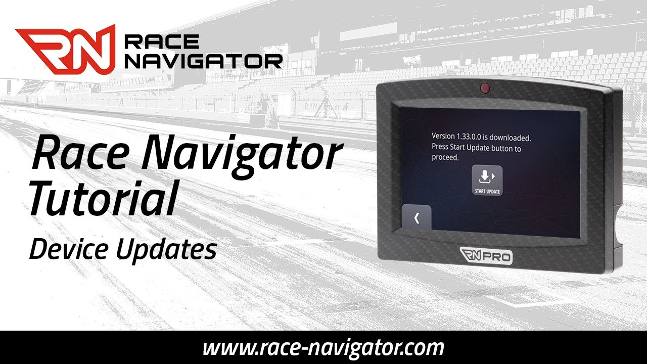 Race Navigator Tutorial &ndash; Ger&auml;teupdates