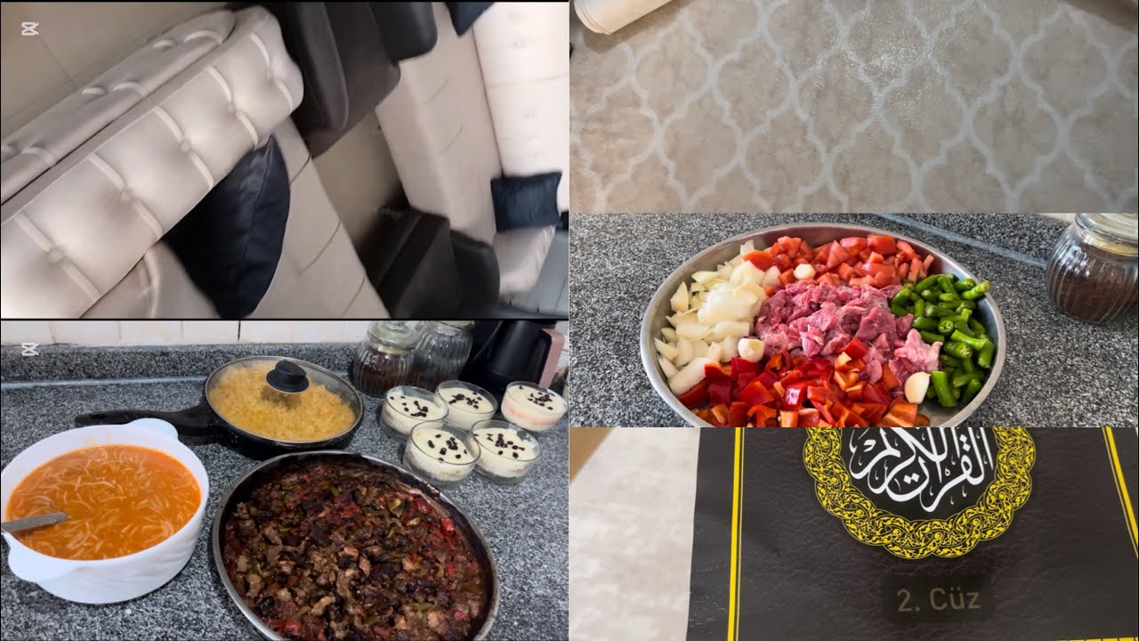 Yeni koltuk baktık🌸 halı yıkadım 🧽 2. Gün iftar menüsü 