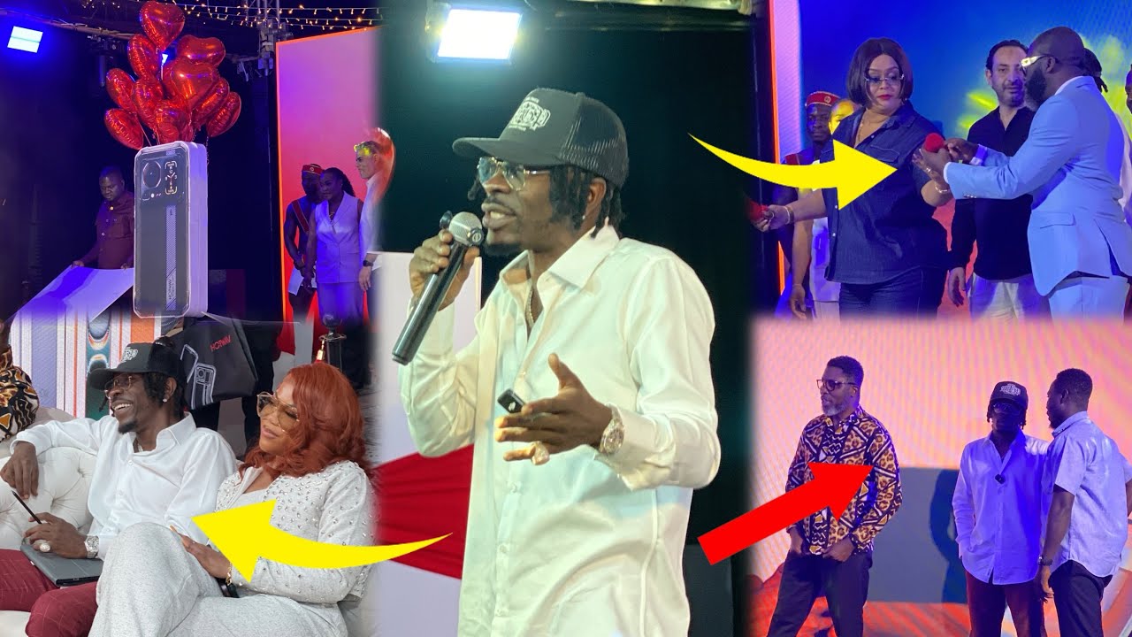 🔥🔥Shatta Wale Officially Launches Hotwav Phone with His Girlfriend, Vivian Jill, GJA Boss & A Plus