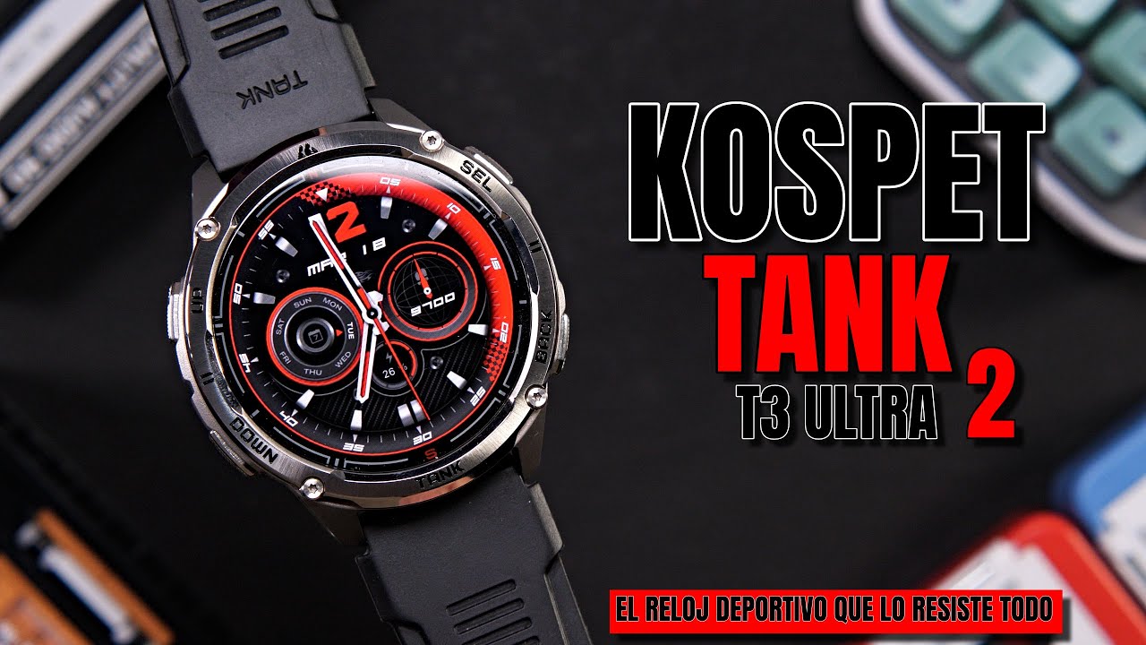 KOSPET Tank T3 Ultra 2 ⌚ El reloj deportivo que lo resiste TODO | Review