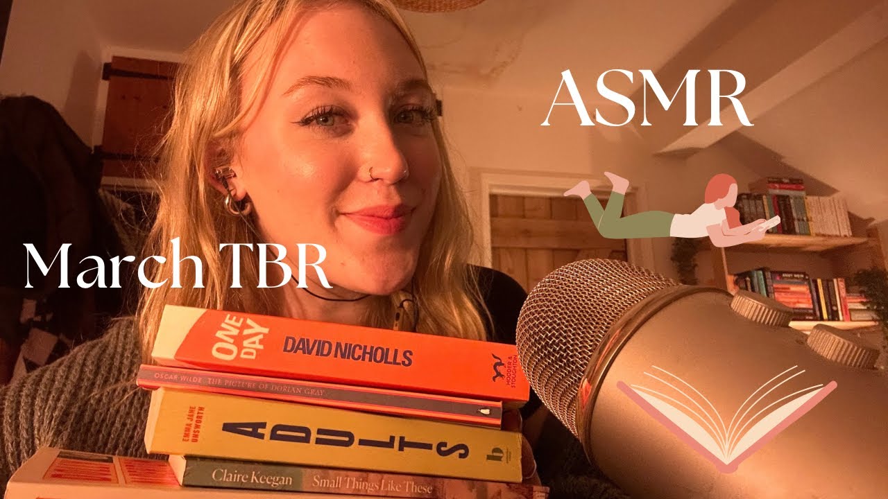 ASMR march tbr… rain sounds, book tapping and close whispers📚
