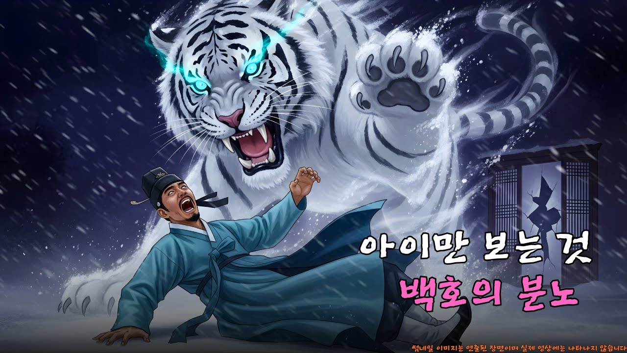부모 잃은 손자와 눈먼 할머니를 지키던 거대한 백호가 탐욕스런 양반을 혼내준 통쾌한 사연 | 수면용 한국 야담